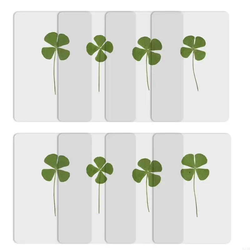 Red Clover Flower - New 5Pcs Natural Dried Leaf Bookmarks