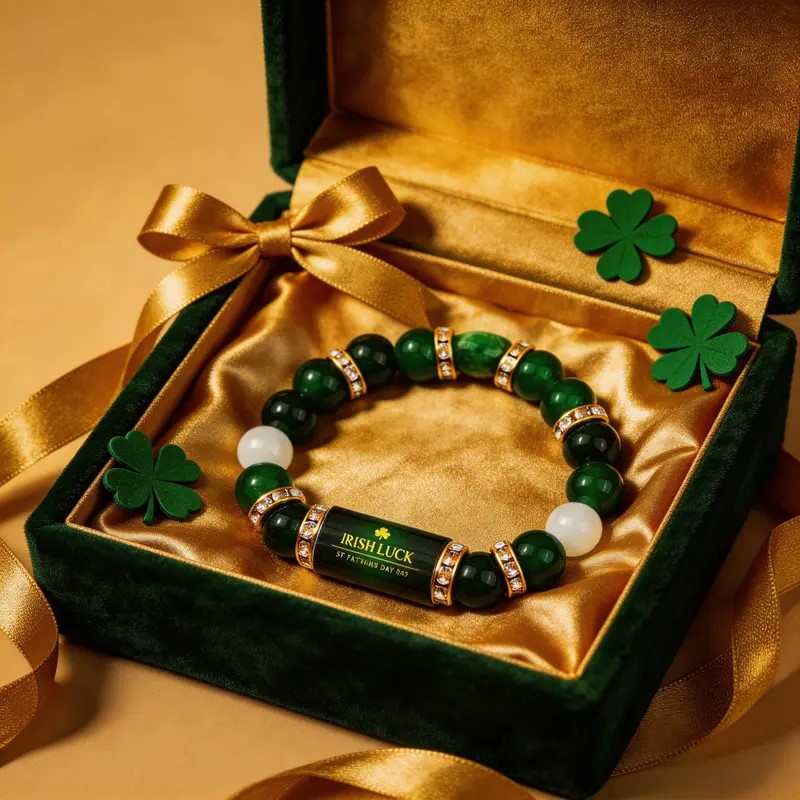 Red Clover Flower - Irish Luck St. Patrick's Day Green