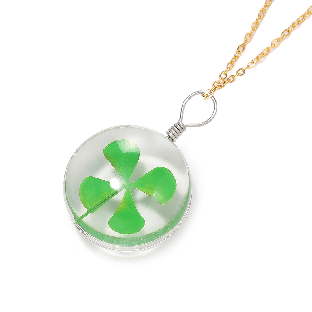 5pcs Green Lucky Four Leaf Clo - Red Clover Flower ulasan dan harga