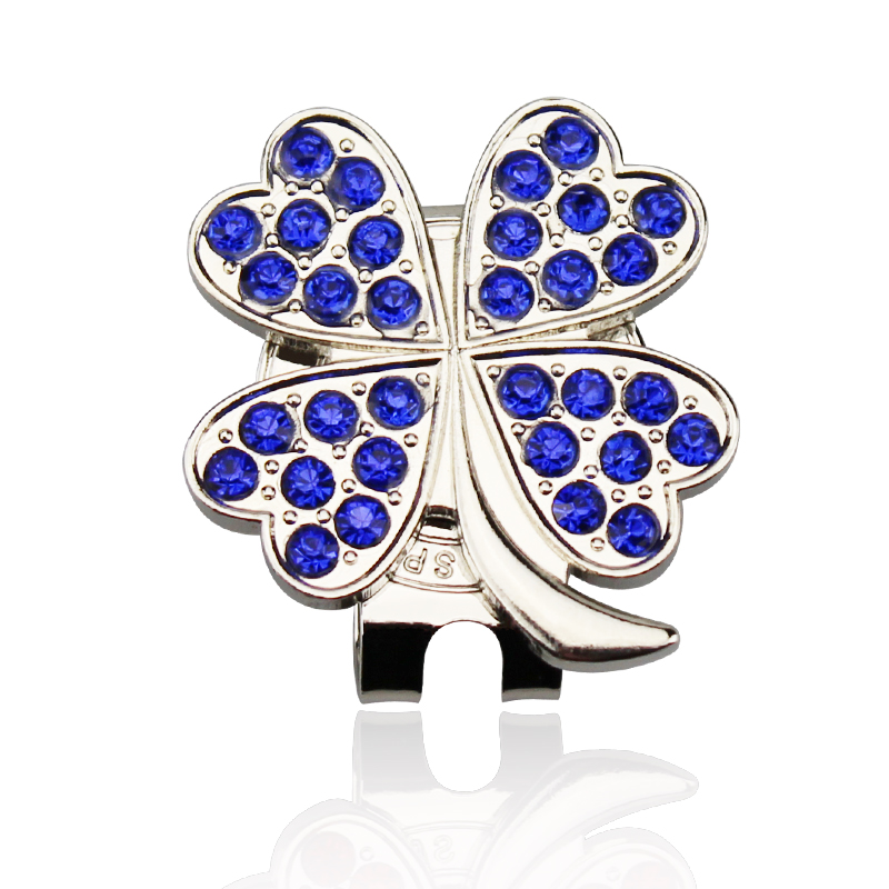 Golf Ball Marker with Diamond  - Red Clover Flower ulasan dan harga